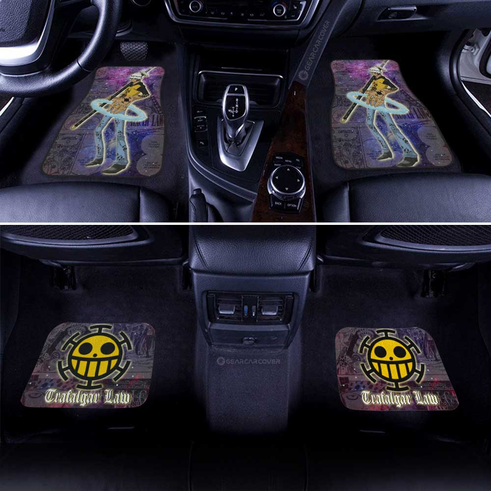 Trafalgar Law Car Floor Mats Custom Car Accessories Manga Galaxy Style - Gearcarcover - 3