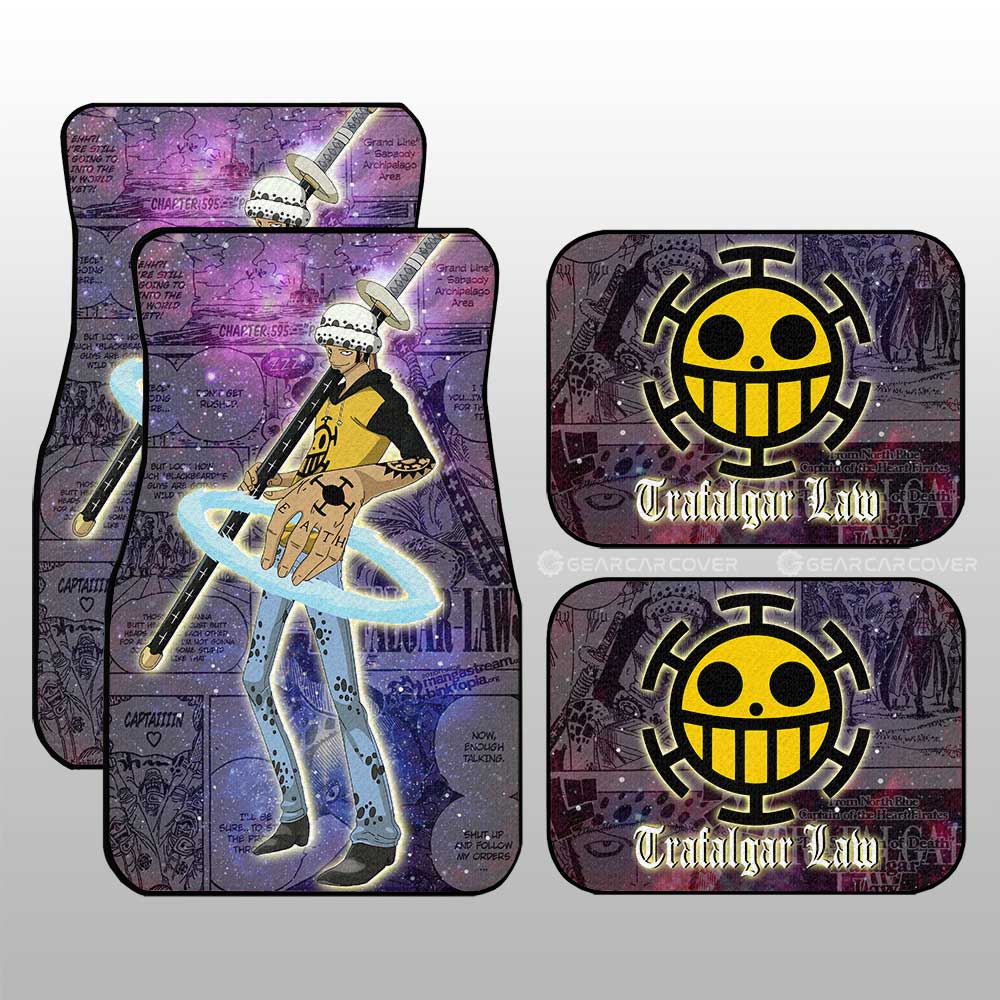 Trafalgar Law Car Floor Mats Custom Car Accessories Manga Galaxy Style - Gearcarcover - 1