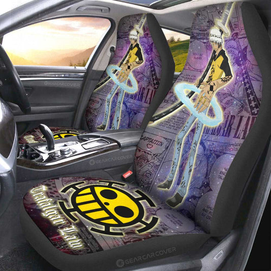 Trafalgar Law Car Seat Covers Custom Car Accessories Manga Galaxy Style - Gearcarcover - 2