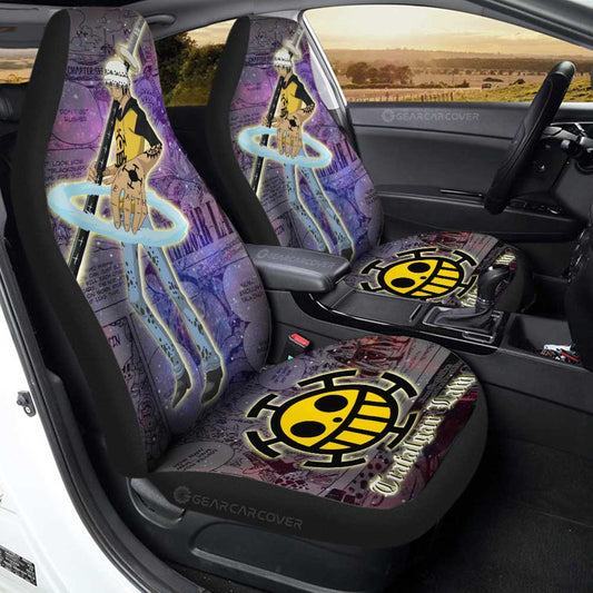 Trafalgar Law Car Seat Covers Custom Car Accessories Manga Galaxy Style - Gearcarcover - 1