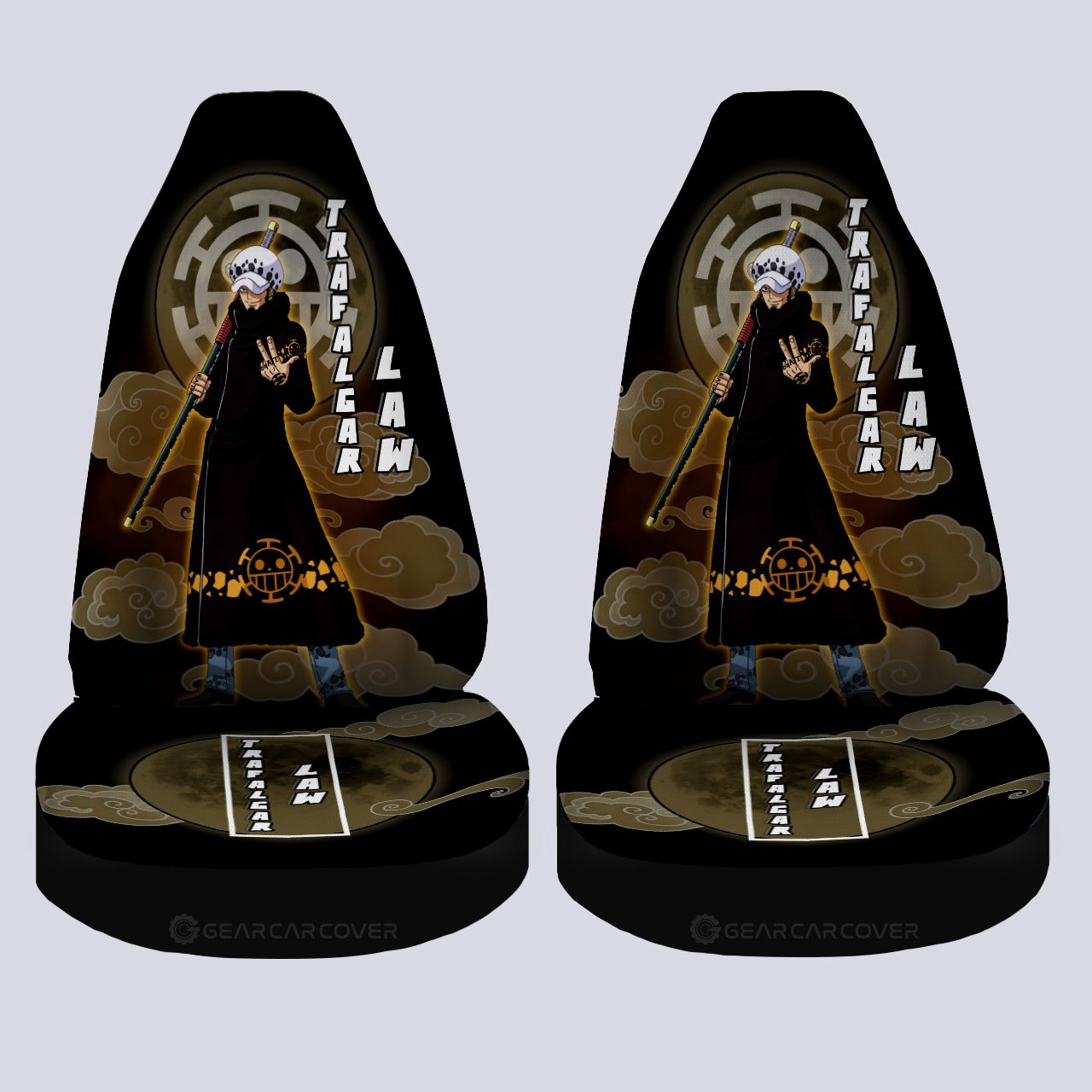 Trafalgar Law Car Seat Covers Custom For Fans - Gearcarcover - 4