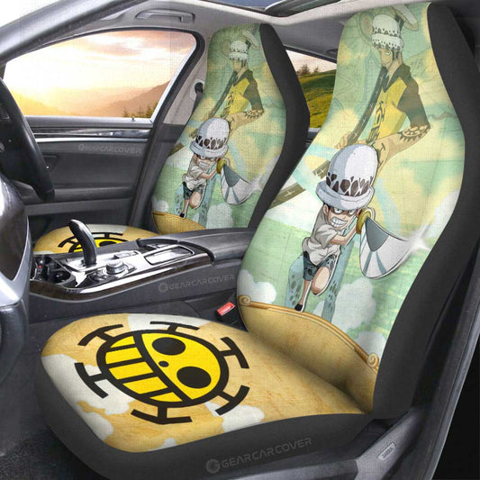 Trafalgar Law Car Seat Covers Custom Map Car Accessories For Fans - Gearcarcover - 2
