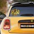 Trafalgar Law Car Sticker Custom Gold Silhouette Style - Gearcarcover - 1