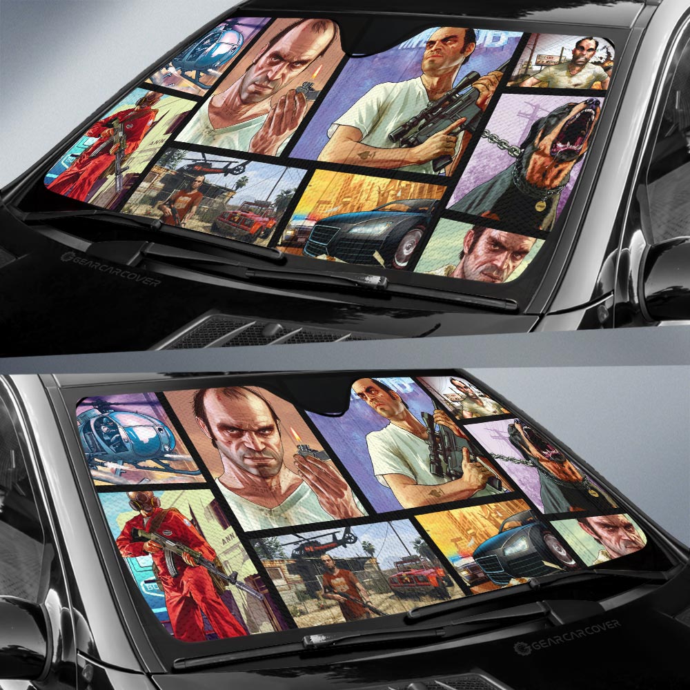 Trevor Philips Car Sunshade Custom Car Accessories - Gearcarcover - 2