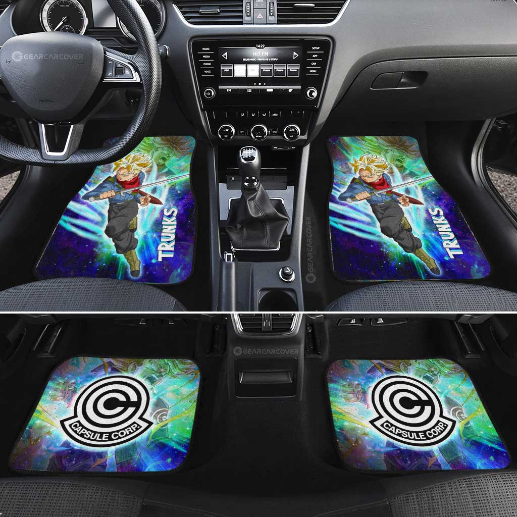 Trunks Car Floor Mats Custom Dragon Ball Anime Car Accessories - Gearcarcover - 2