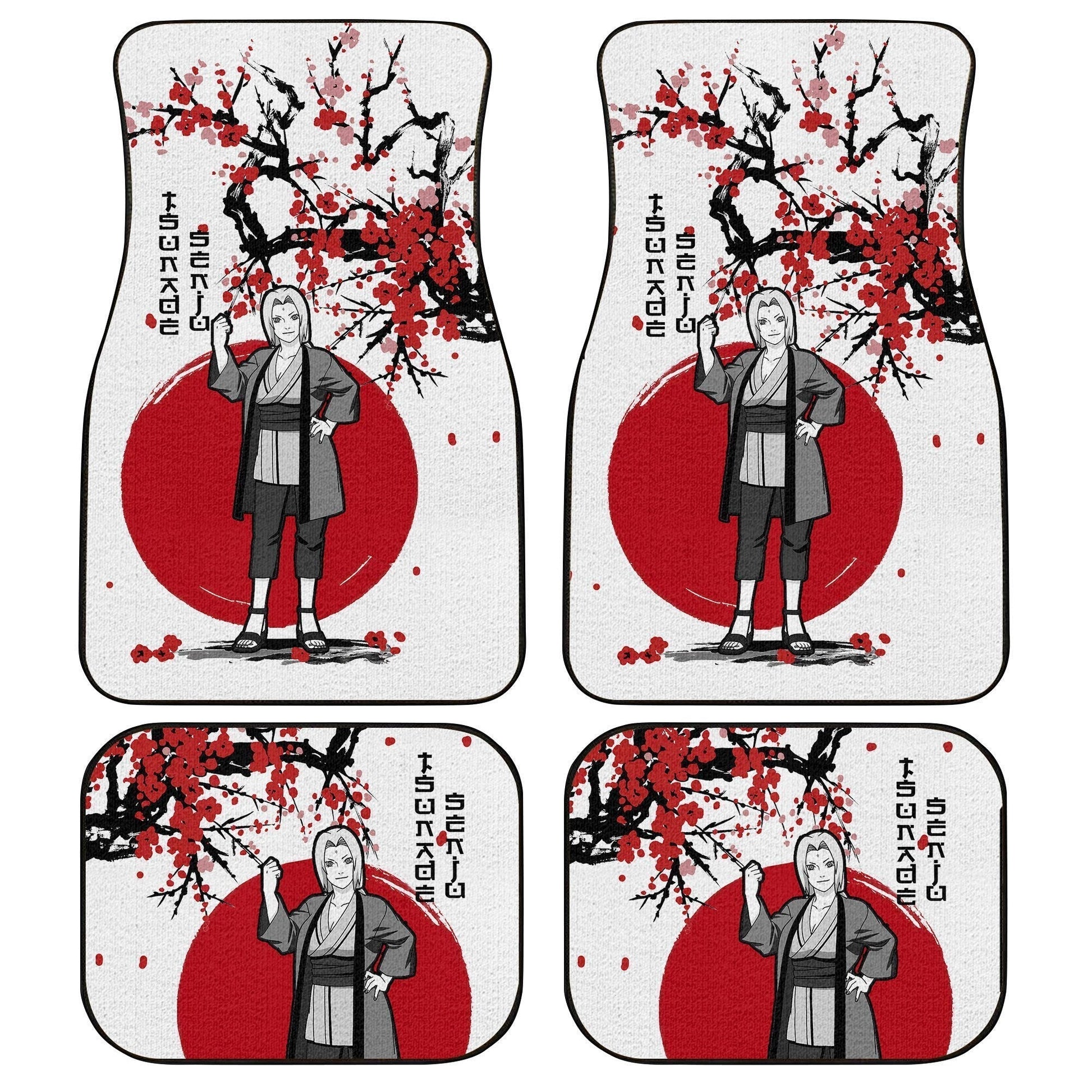 Tsunade Car Floor Mats Custom Japan Style Anime Car Interior Accessories - Gearcarcover - 1