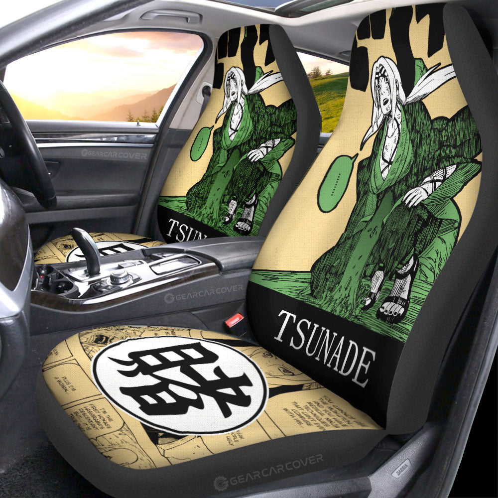 Tsunade Car Seat Covers Custom Anime Car Accessories Manga Color Style - Gearcarcover - 2