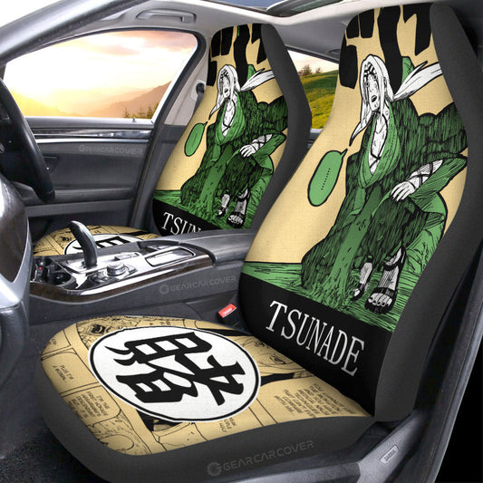 Tsunade Car Seat Covers Custom Anime Car Accessories Manga Color Style - Gearcarcover - 2