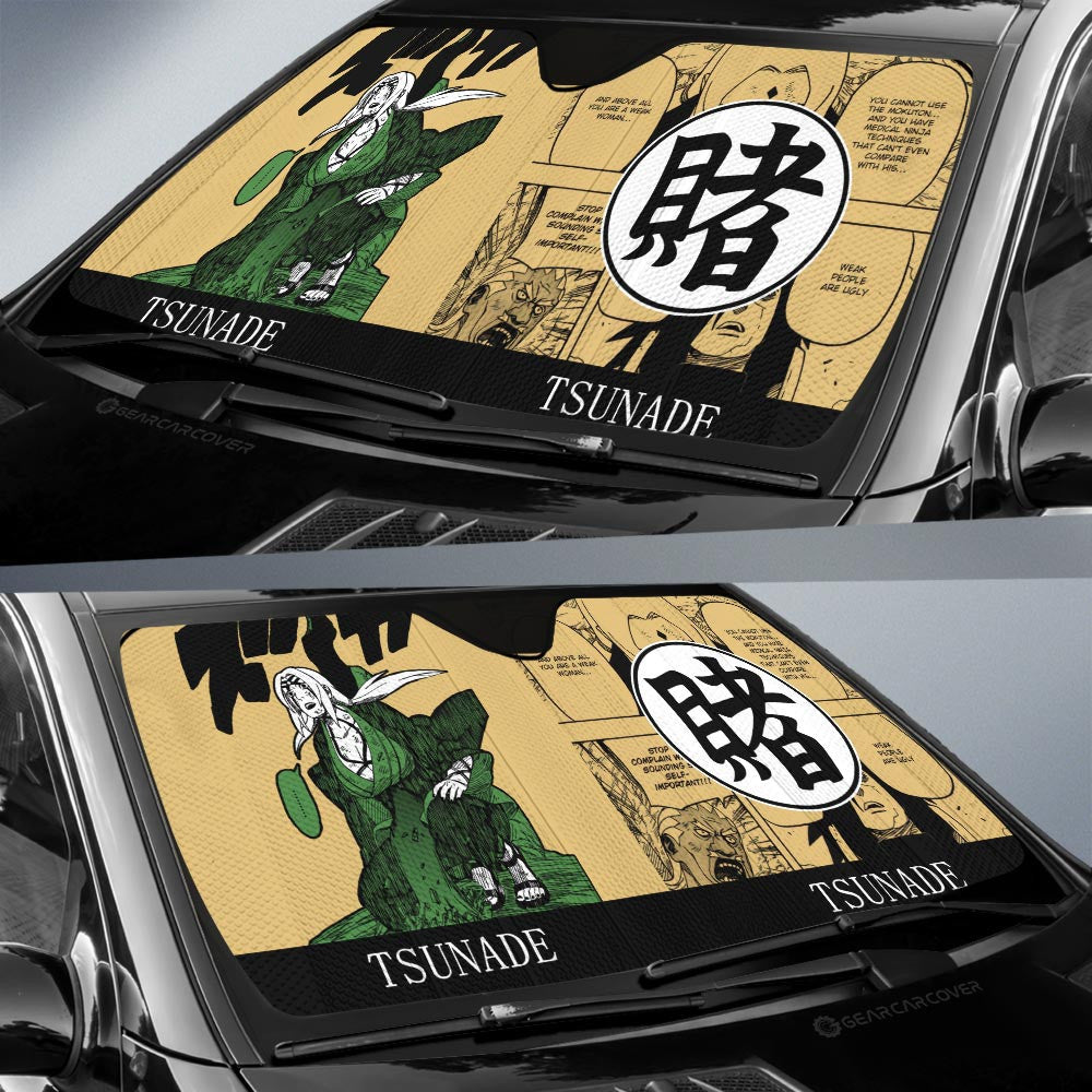 Tsunade Car Sunshade Custom Anime Car Accessories Manga Color Style - Gearcarcover - 2