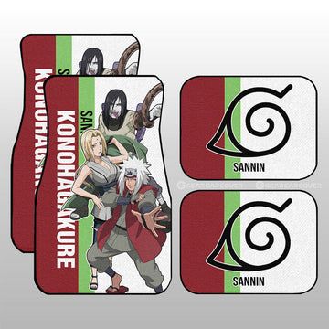 Tsunade Jiraiya Orochimaru Car Floor Mats Custom Anime Car Accessories - Gearcarcover - 1