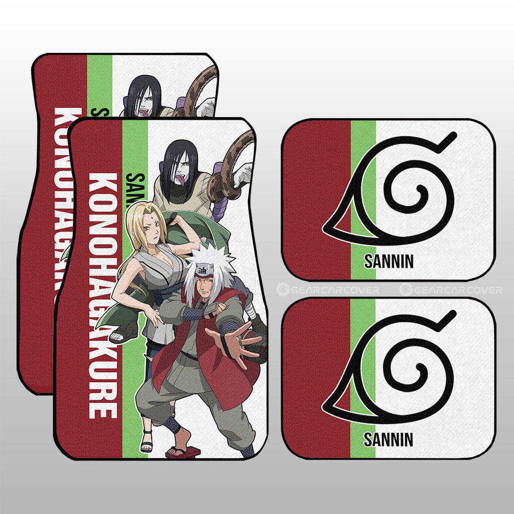 Tsunade Jiraiya Orochimaru Car Floor Mats Custom Car Accessories - Gearcarcover - 1