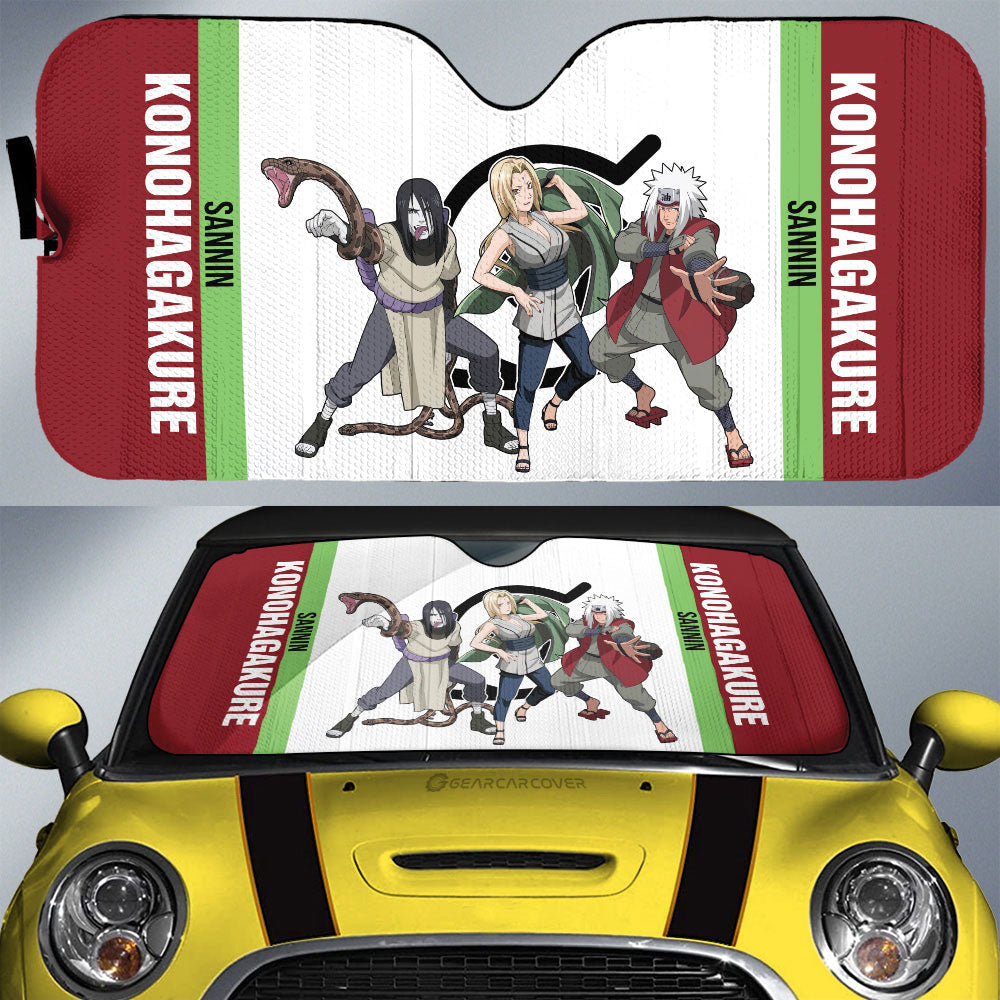 Tsunade Jiraiya Orochimaru Car Sunshade Custom Anime Car Accessories - Gearcarcover - 1