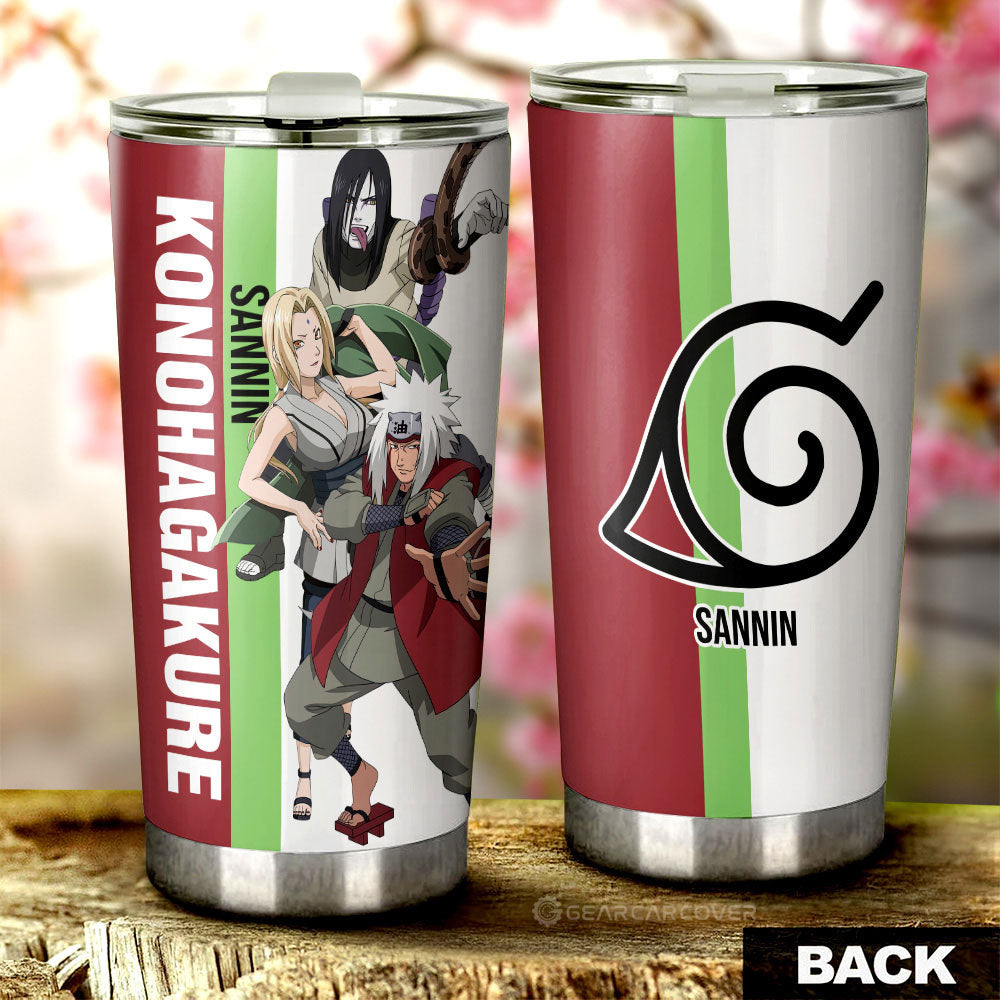 Tsunade Jiraiya Orochimaru Tumbler Cup Custom Anime Car Accessories - Gearcarcover - 3