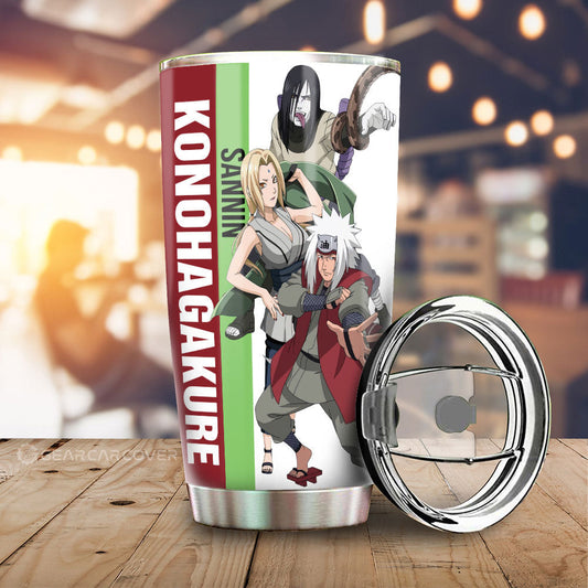 Tsunade Jiraiya Orochimaru Tumbler Cup Custom Anime Car Accessories - Gearcarcover - 1