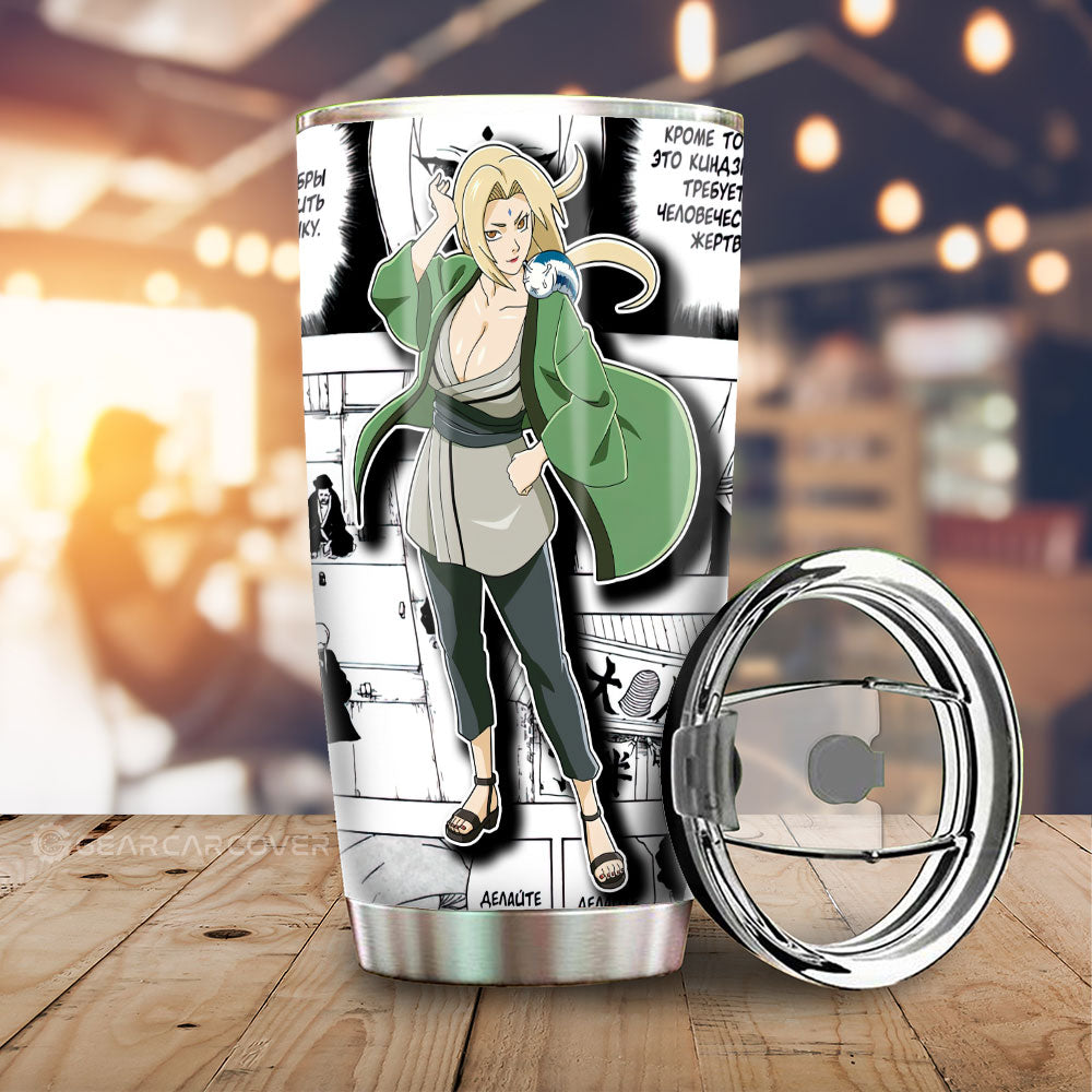 Tsunade Tumbler Cup Custom Anime Car Accessories Mix Manga - Gearcarcover - 1