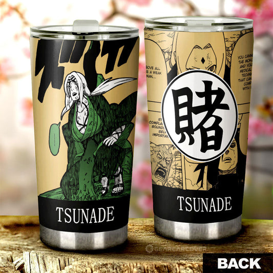Tsunade Tumbler Cup Custom Car Accessories Manga Color Style - Gearcarcover - 1