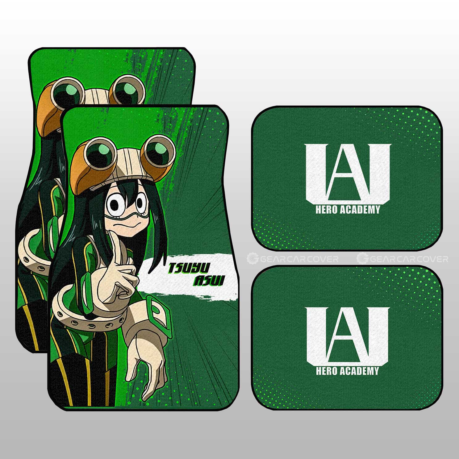 Tsuyu Asui Car Floor Mats Custom For Fans - Gearcarcover - 1