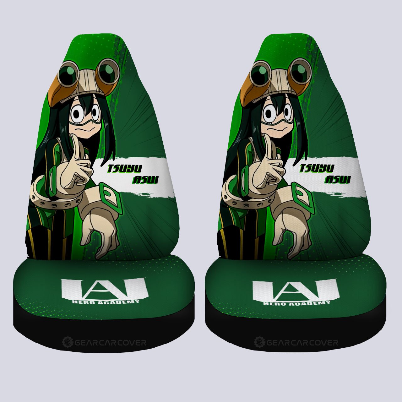 Tsuyu Asui Car Seat Covers Custom For Fans - Gearcarcover - 4