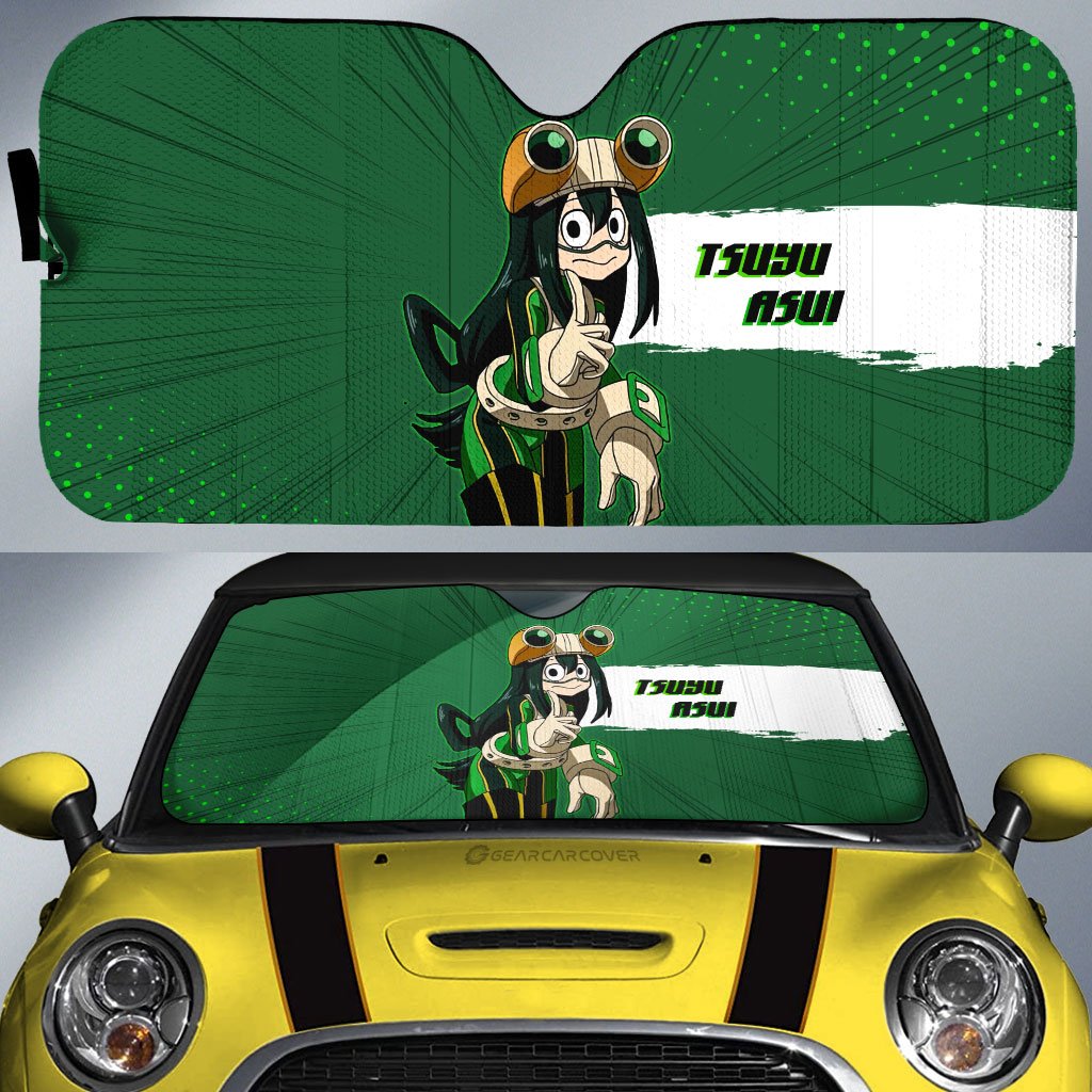 Tsuyu Asui Car Sunshade Custom For Fans - Gearcarcover - 1