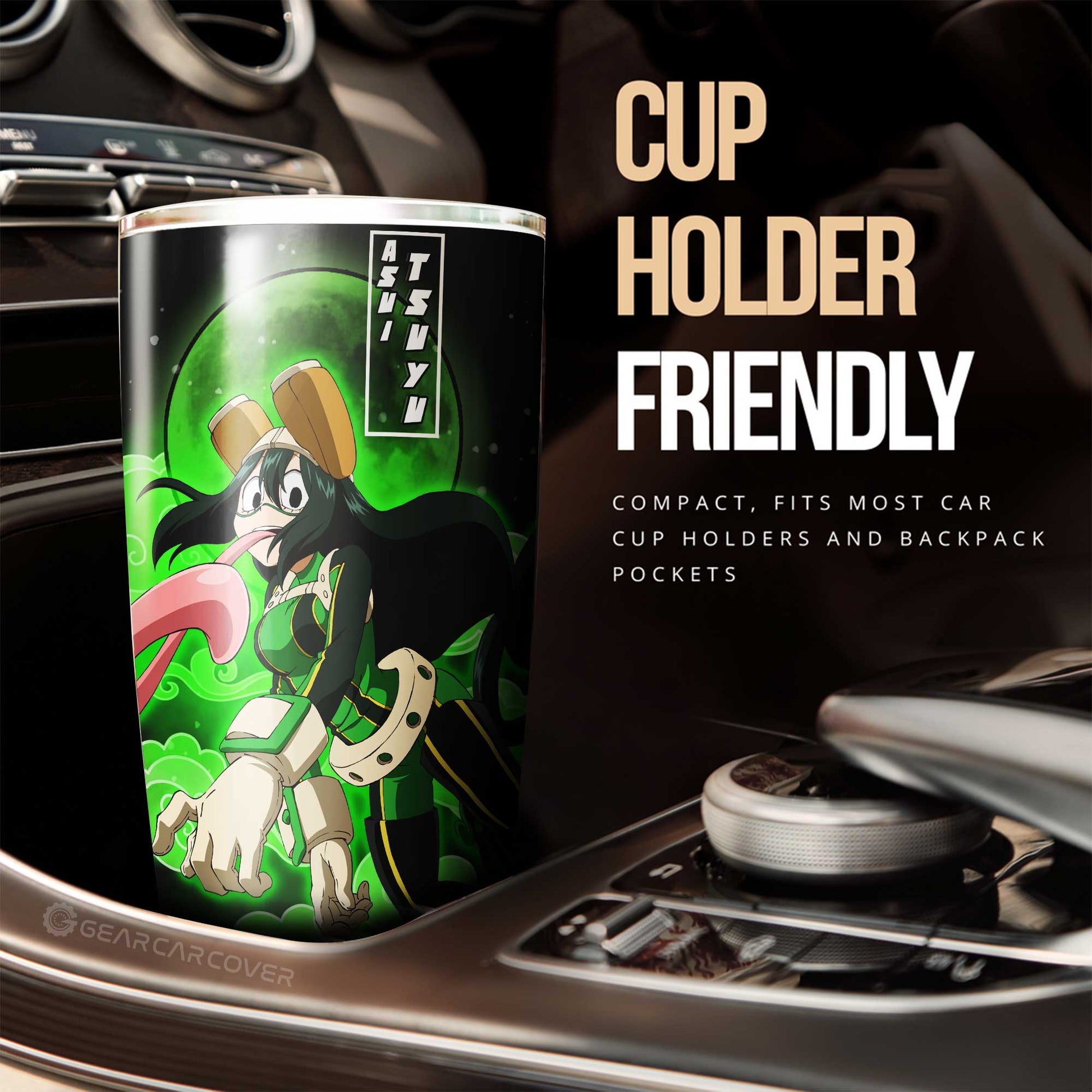 Tsuyu Asui Tumbler Cup Custom Car Interior Accessories - Gearcarcover - 2