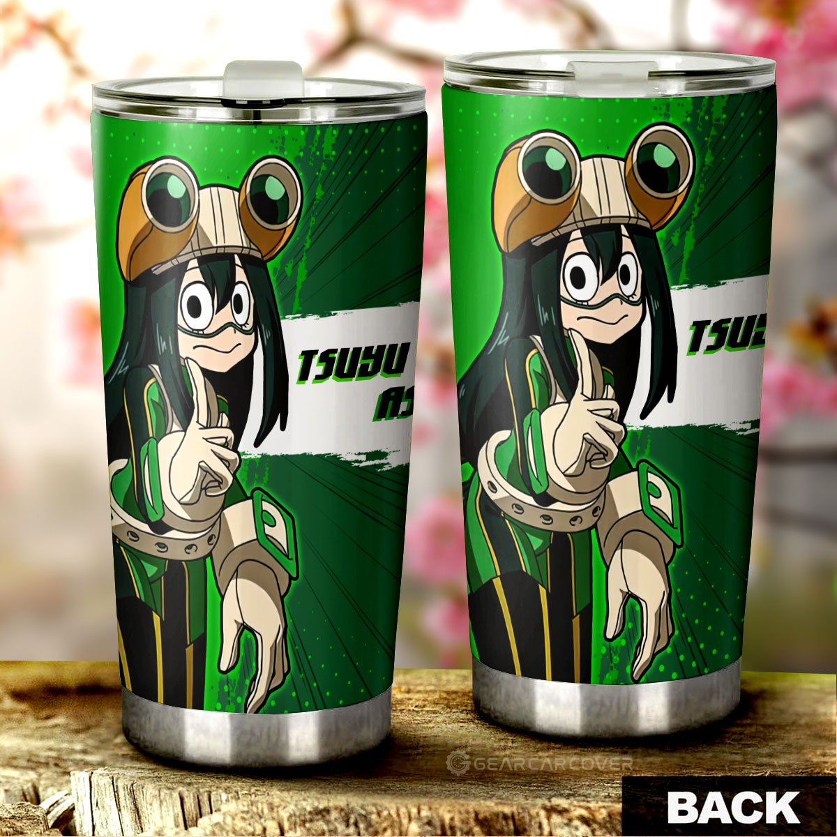 Tsuyu Asui Tumbler Cup Custom For Fans - Gearcarcover - 3