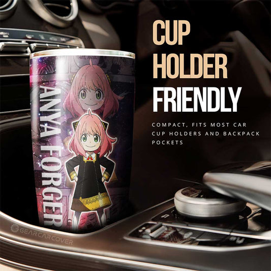 Tumbler Cup Custom Anya Forger Galaxy Style Car Accessories - Gearcarcover - 2