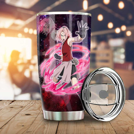 Tumbler Cup Custom Sasuke And Sakura Galaxy Style Car Accessories - Gearcarcover - 2