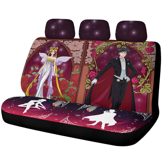 Tuxedo Mask And Car Back Seat Covers Custom Car Accessories - Gearcarcover - 1