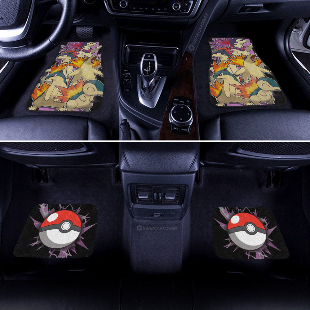 Typhlosion Car Floor Mats Custom Car Accessories For Fans - Gearcarcover - 2