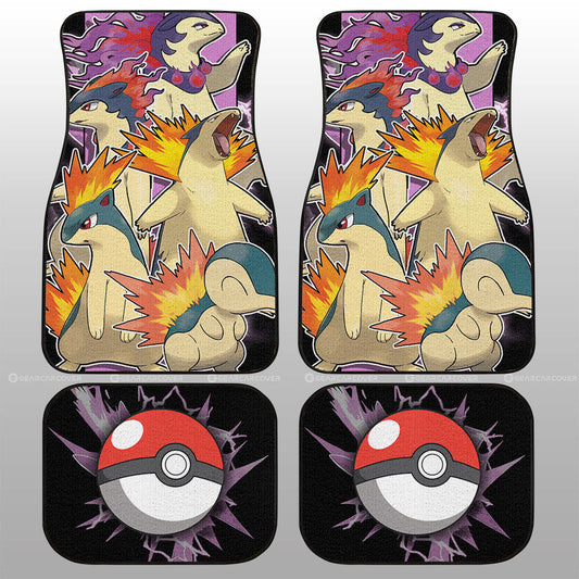 Typhlosion Car Floor Mats Custom Car Accessories For Fans - Gearcarcover - 1