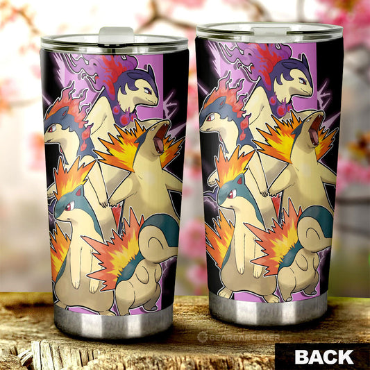 Typhlosion Tumbler Cup Custom Car Accessories For Fans - Gearcarcover - 2
