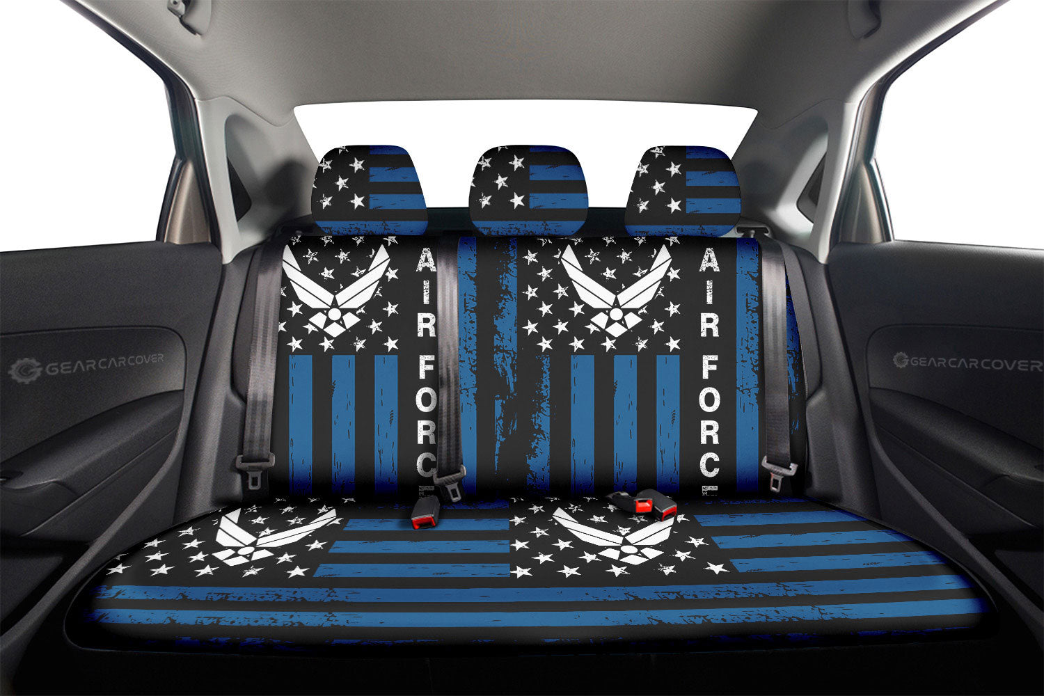 US Air Force Car Back Seat Covers Custom Car Accessories - Gearcarcover - 2