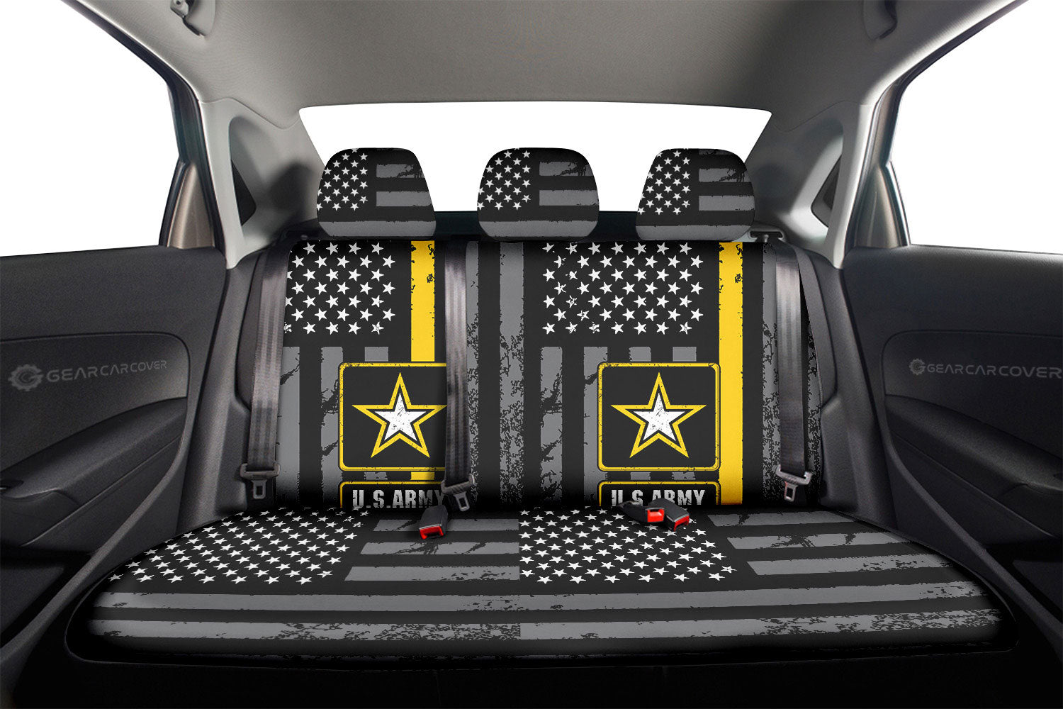 US Army Car Back Seat Covers Custom Car Accessories - Gearcarcover - 2