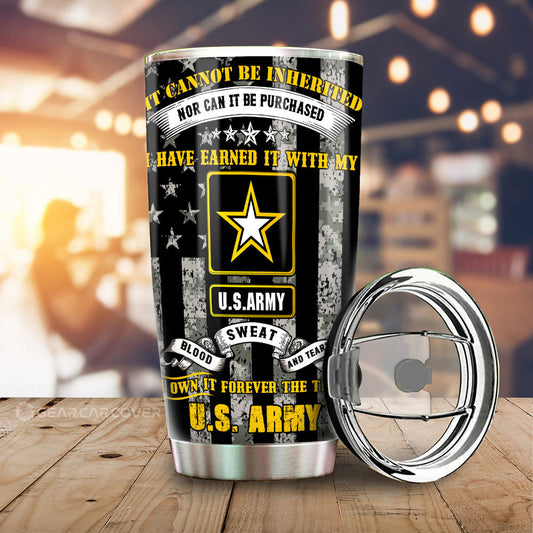 US Army Tumbler Cup Custom Car Accessories - Gearcarcover - 2