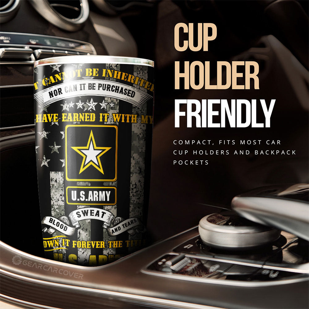 US Army Tumbler Cup Custom Car Accessories - Gearcarcover - 3