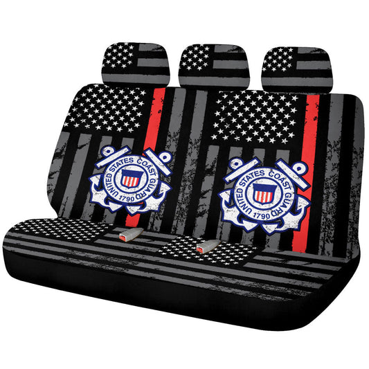 US Coast Guard Car Back Seat Covers Custom Car Accessories - Gearcarcover - 1