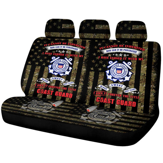 US Coast Guard Car Back Seat Covers Custom Car Accessories - Gearcarcover - 1