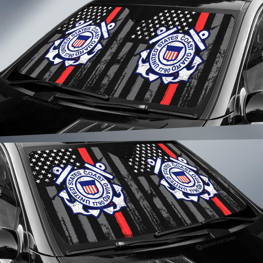 US Coast Guard Car Sunshade Custom Car Accessories - Gearcarcover - 2