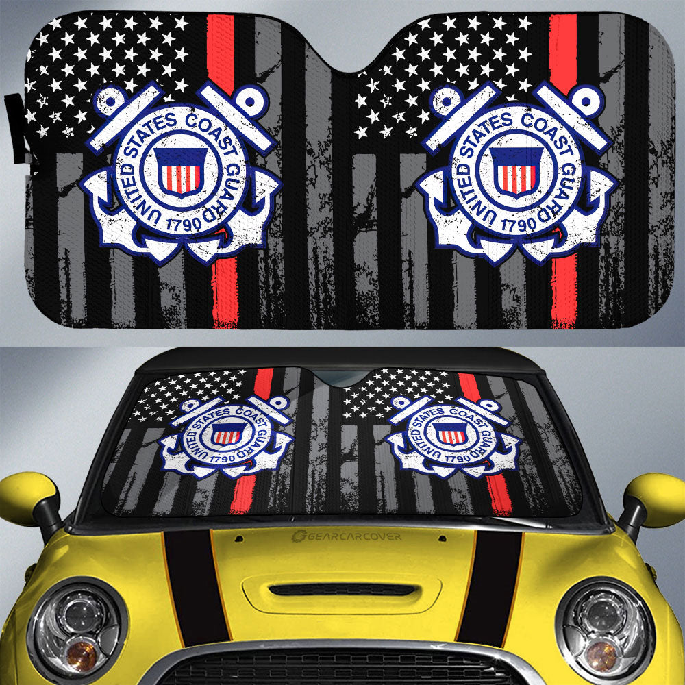 US Coast Guard Car Sunshade Custom Car Accessories - Gearcarcover - 1