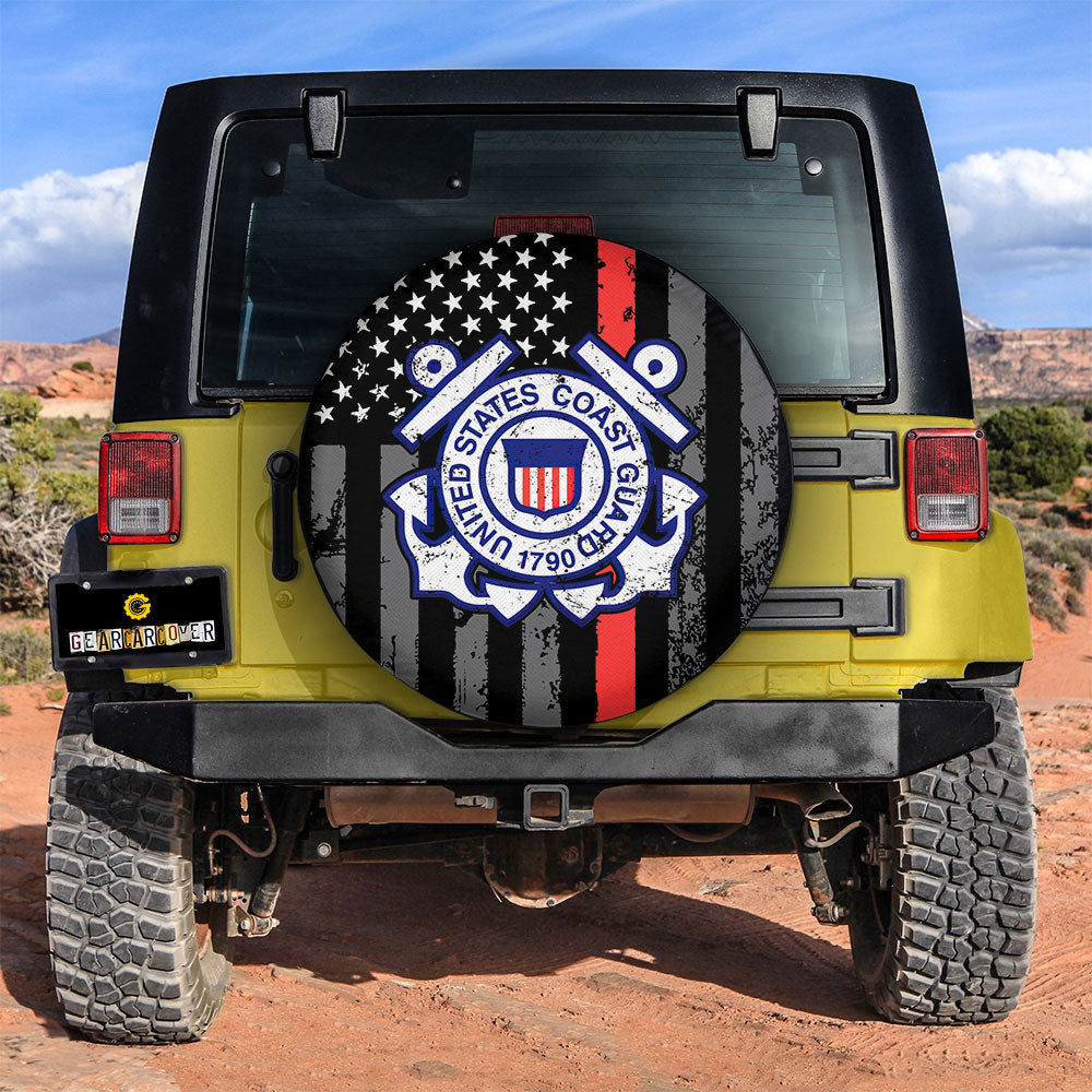 US Coast Guard Spare Tire Covers Custom Car Accessories - Gearcarcover - 2