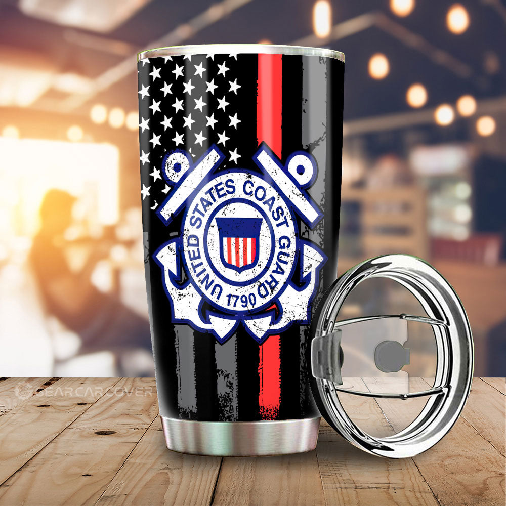 US Coast Guard Tumbler Cup Custom Car Accessories - Gearcarcover - 1