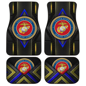 US Marine Corps Car Floor Mats Custom Military Car Accessories - Gearcarcover - 1