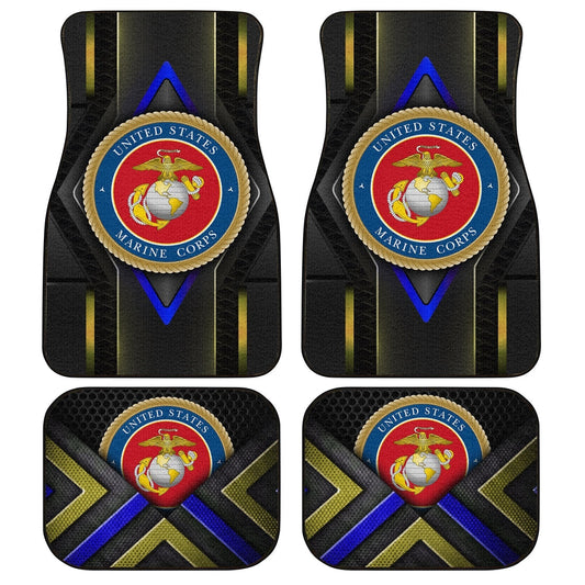 US Marine Corps Car Floor Mats Custom Military Car Accessories - Gearcarcover - 1