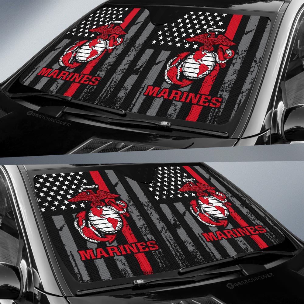 US Marine Corps Car Sunshade Custom Car Accessories - Gearcarcover - 2