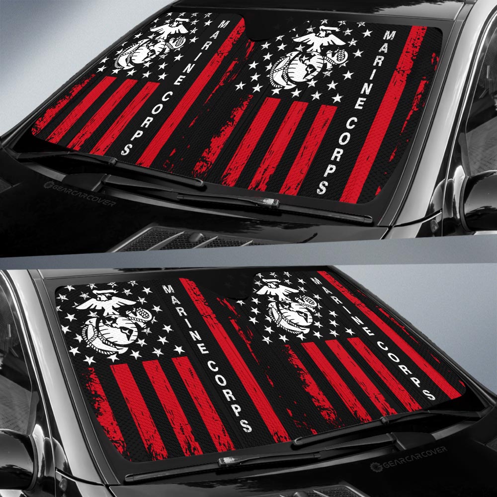 US Marine Corps Car Sunshade Custom Car Accessories - Gearcarcover - 2