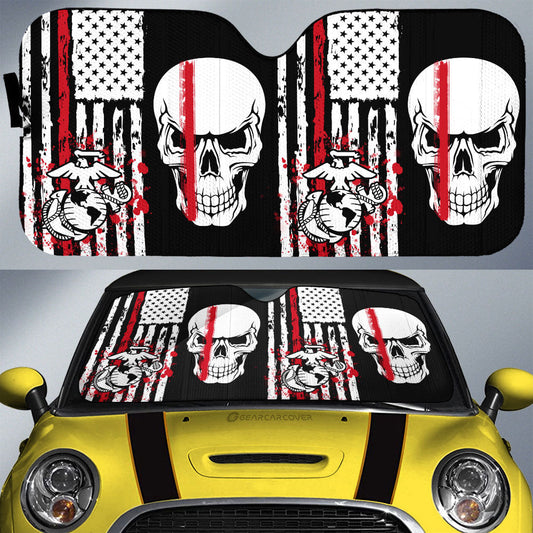 US Marine Corps Car Sunshade Custom Car Accessories - Gearcarcover - 1