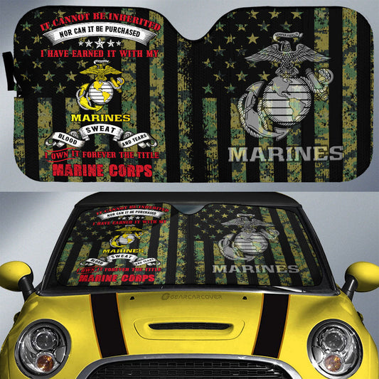 US Marine Corps Car Sunshade Custom Car Accessories - Gearcarcover - 1