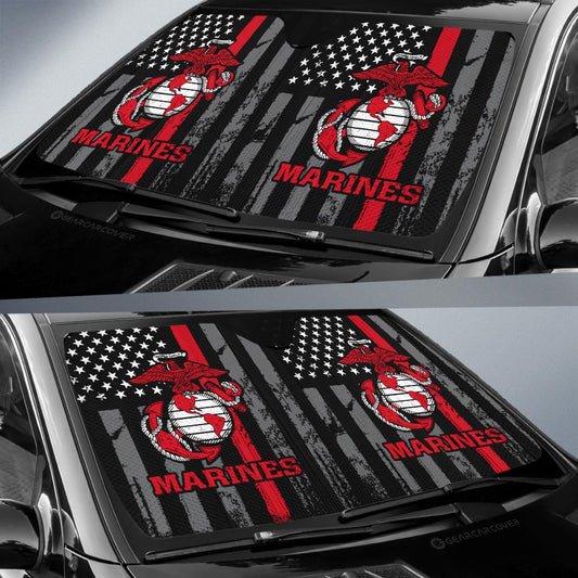 US Marine Corps Car Sunshade Custom Car Accessories - Gearcarcover - 2