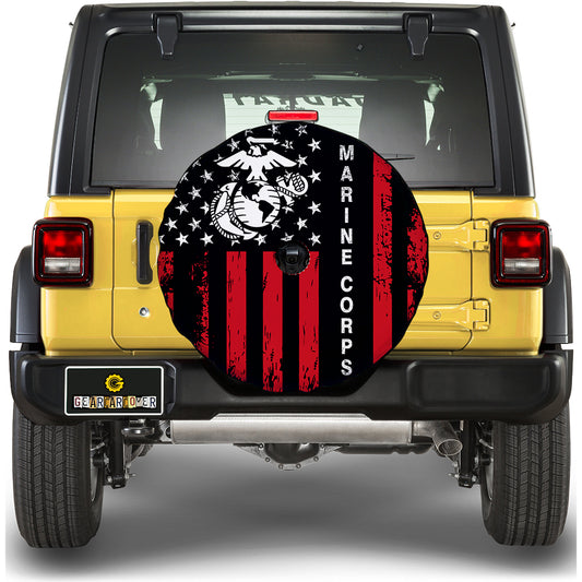 US Marine Corps Spare Tire Covers With Camera Hole - Gearcarcover - 2