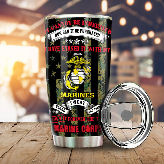 US Marine Corps Tumbler Cup Custom Car Accessories - Gearcarcover - 2